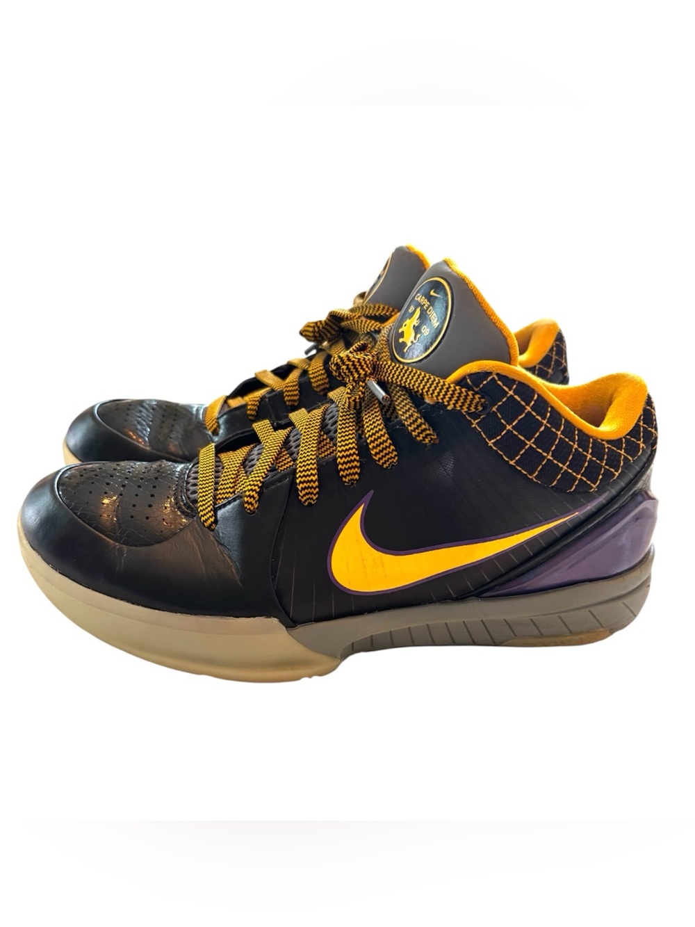 NWOT Nike Black Yellow Zoom Kobe 4 Pronto 2019 Carpe Diem SZ 8 RARE